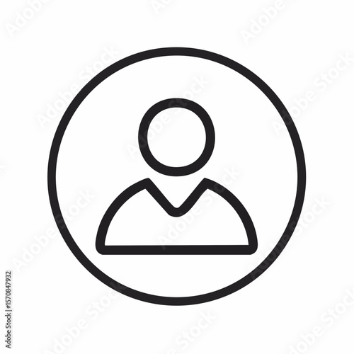Person icon in a simple and modern style, suitable for interfaces, profiles, or user account representations across various applications.