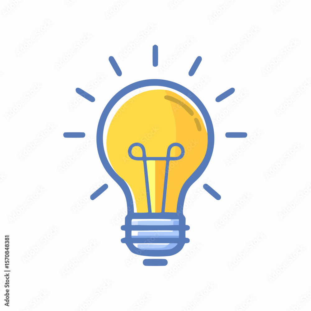 A lightbulb design suggests creative ideas, innovation, and concepts related to thinking, perfect for representing new solutions. A lightbulb design suggests creative ideas, innovation, and concepts related to thinking, perfect for representing new solutions.