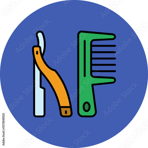 Hair cutting Icon