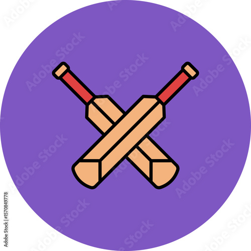 Cricket bat Icon