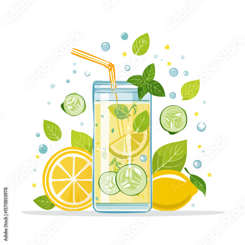 Refreshing Lemon Cucumber Water