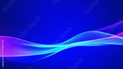 Serene Blue Energy: Abstract Wave Motion Background	
