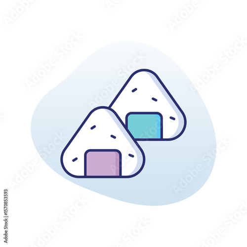Onigiri  Vector icon