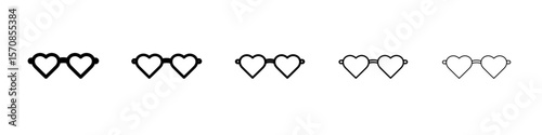 Glasses Icon outline simple illustration isolated