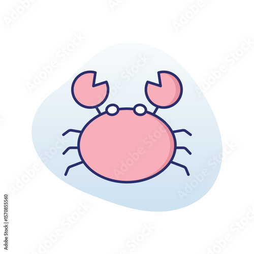 Crab Vector icon