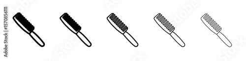 Hair comb icon outline simple illustration isolated
