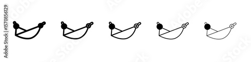 Hammock icon outline simple illustration isolated