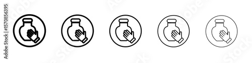 Handmade pottery icon outline simple illustration isolated