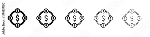 hedge fund icon outline simple illustration isolated