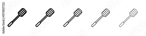 honey dipper icon outline simple illustration isolated