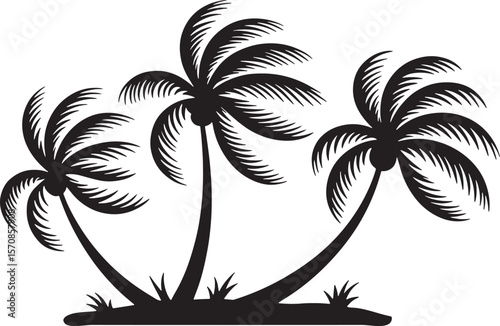 Iconic Tropical Palm Trees for Beach and Island Designs