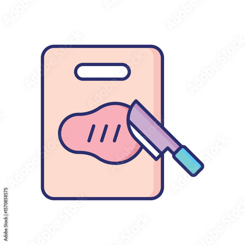 Cutting Board Vector icon