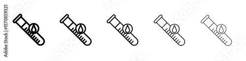 Laboratory test icon outline simple illustration isolated