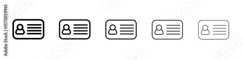 License icon outline simple illustration isolated