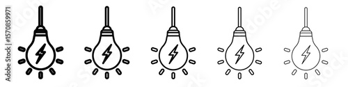 Light Bulb icon. outline simple illustration isolated