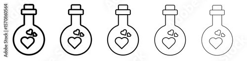 Love Elixir icon outline simple illustration isolated
