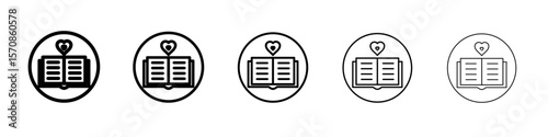 Love story icon outline simple illustration isolated