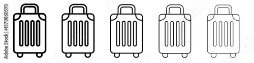 Luggage icon outline simple illustration isolated