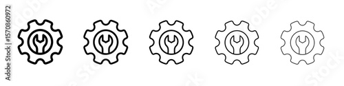 Maintenance icon outline simple illustration isolated