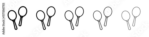 Maracas icon outline simple illustration isolated