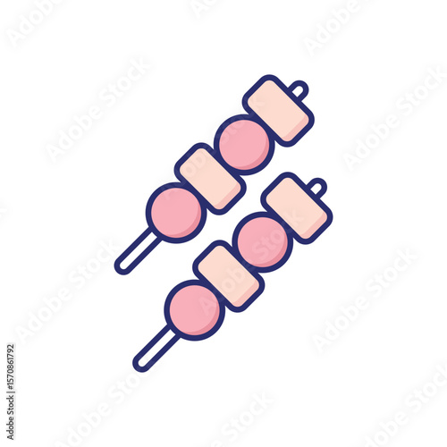 Skewer Vector icon