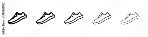 Men Shoes Icon outline simple illustration isolated