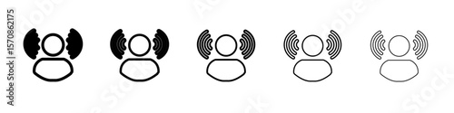 Mind awareness icon outline simple illustration isolated