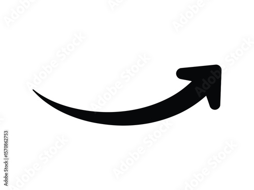 A simple black arrow icon