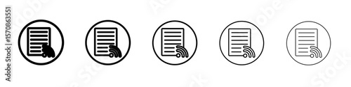 News Feed icon outline simple illustration isolated