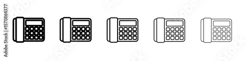 Office Phone icon outline simple illustration isolated