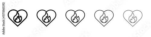 Passion icon outline simple illustration isolated