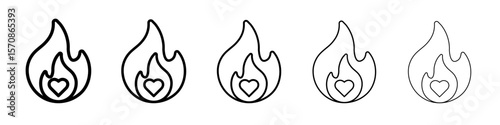 Passion icon outline simple illustration isolated