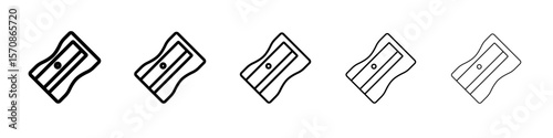 Pencil sharpener icon outline simple illustration isolated