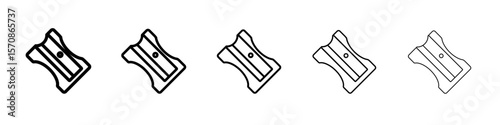 Pencil sharpener icon outline simple illustration isolated