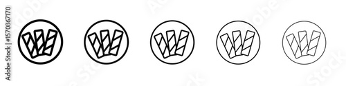 Popiah icon outline simple illustration isolated