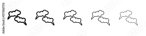 pollution icon outline simple illustration isolated