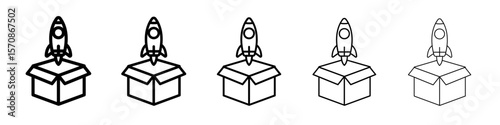 Product release icon outline simple illustration isolated