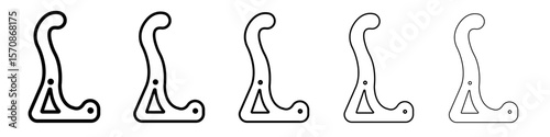 rack for violin icon outline simple illustration isolated