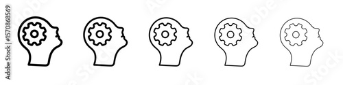 Realization icon outline simple illustration isolated