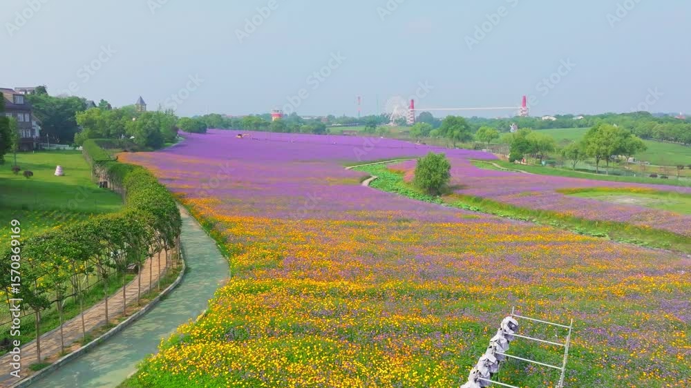 Wuhan Hua Bo Hui Scenic Spot Spring Scenery