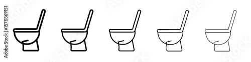 Rest room icon outline simple illustration isolated