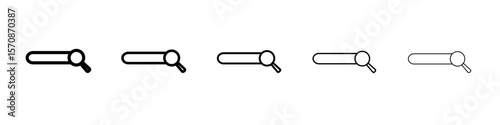 Search icon outline simple illustration isolated