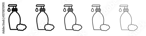 shampoo Icon outline simple illustration isolated