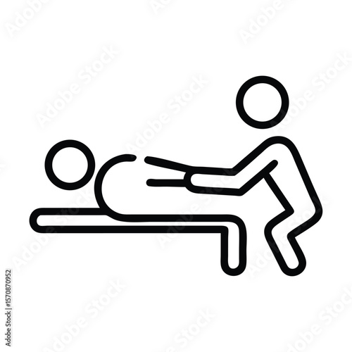 Massage icon isolated on white background Vector