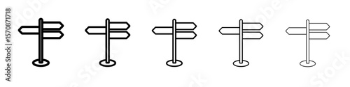 signpost icon outline simple illustration isolated