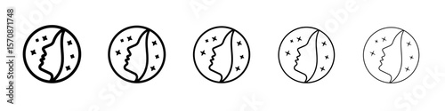 Skin care icon outline simple illustration isolated