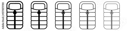 Sleeping bag icon outline simple illustration isolated