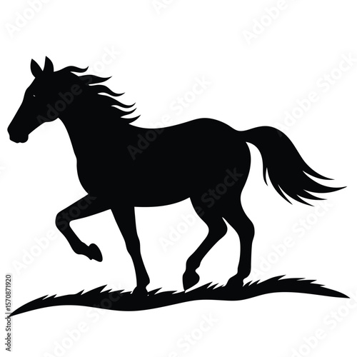horse silhouette vector