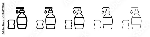 Soap icon outline simple illustration isolated