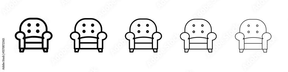 Sofa icon outline simple illustration isolated Sofa icon outline simple illustration isolated